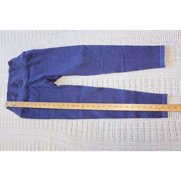 Balance Athletica Vitality Ribbed Leggings Size Large Seamless Hight Rise Blue - Picture 5 of 10